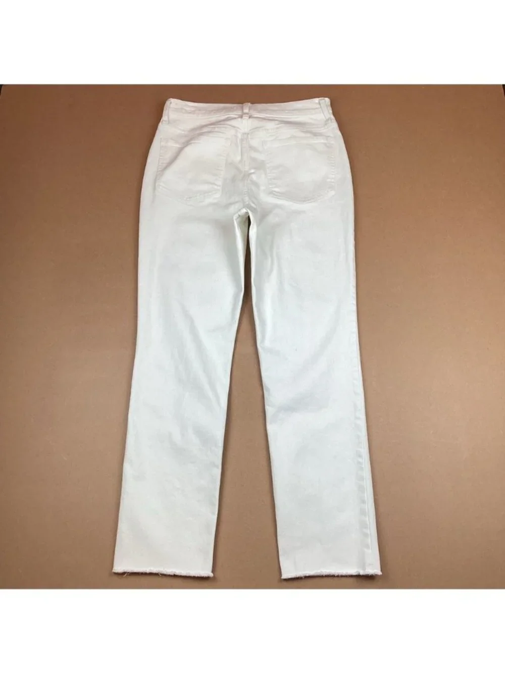 Madewell Perfect Vintage High Rise Tapered Leg Cropped Jeans White 29 - Like New - Picture 4 of 14